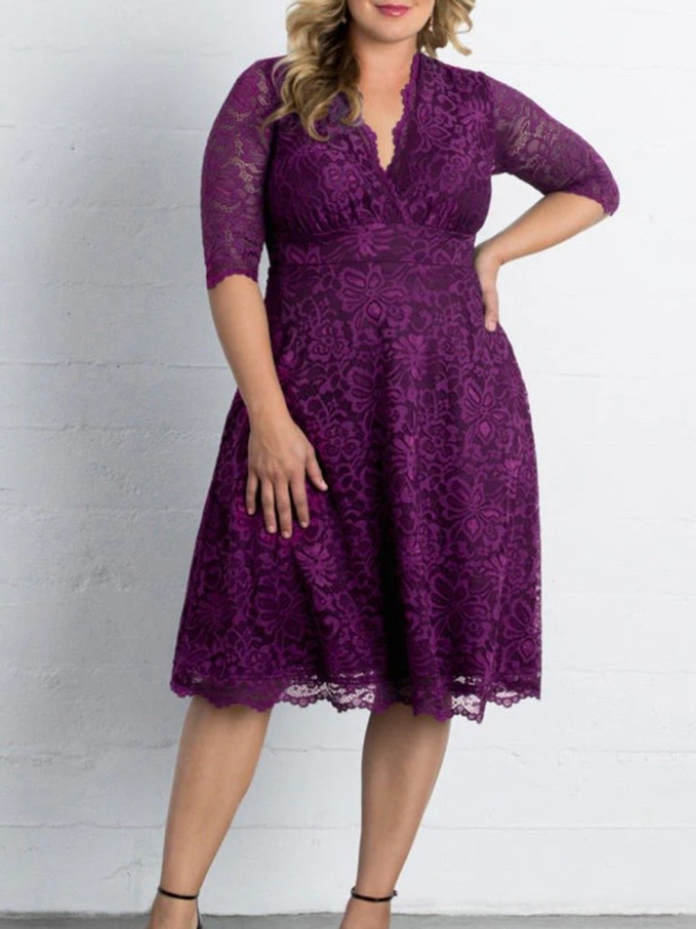 LIKE NEW Kiyonna Mademoiselle Lace Cocktail Dress, 2X (18-20)